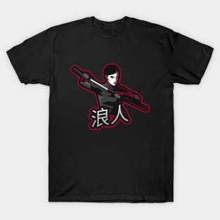 Female Ronin Samurai 浪人 T-Shirt